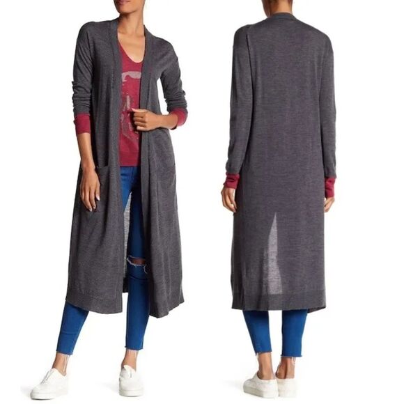 ZADIG‎ & VOLTAIRE Romy Merino Wool Duster Sz Medium - Picture 1 of 6